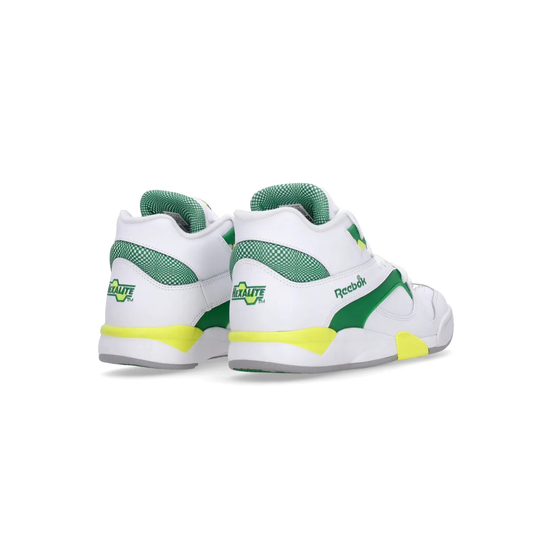 Scarpa Basket Uomo Court Victory Pump Cloud White/glen Green/solar Acid Yellow