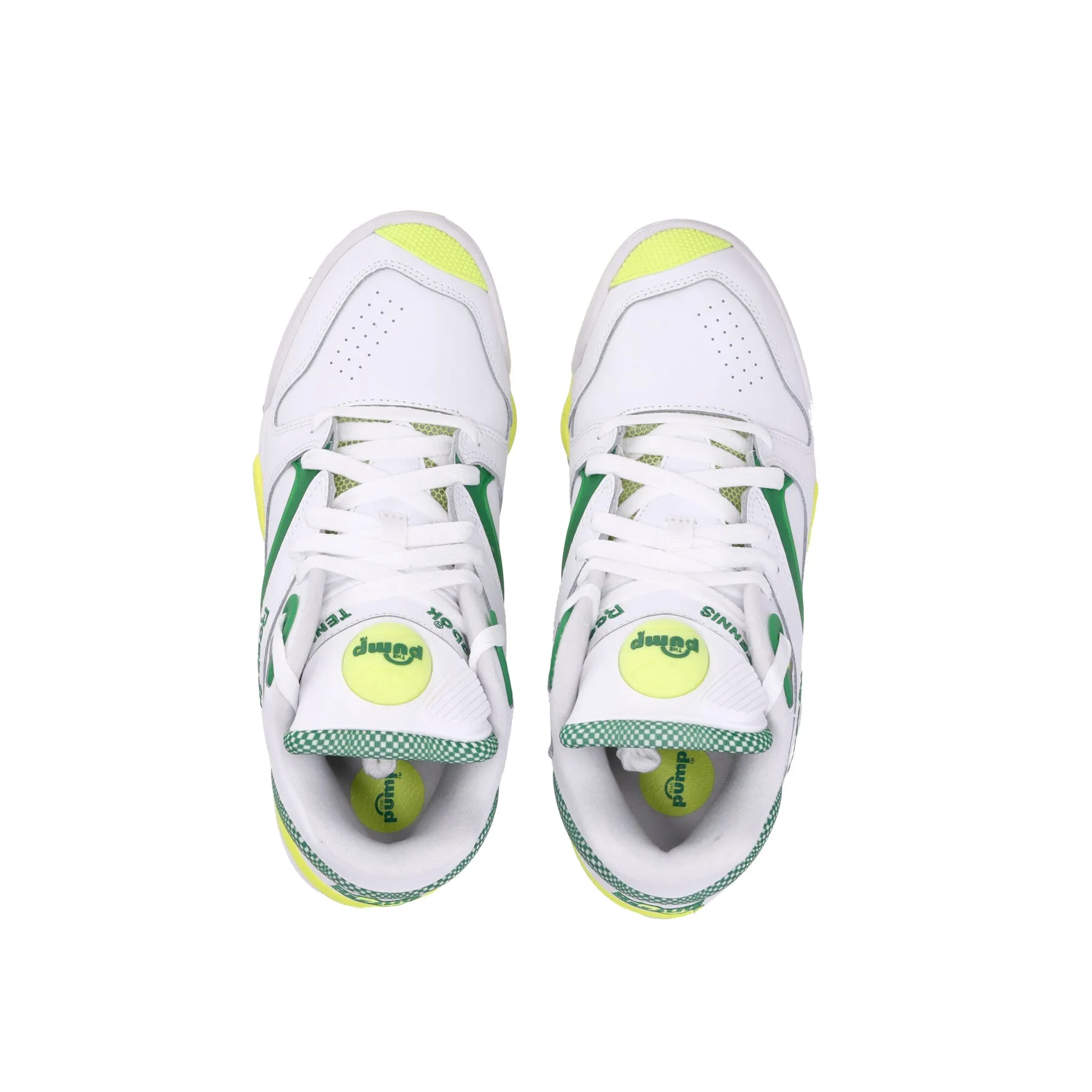 Scarpa Basket Uomo Court Victory Pump Cloud White/glen Green/solar Acid Yellow