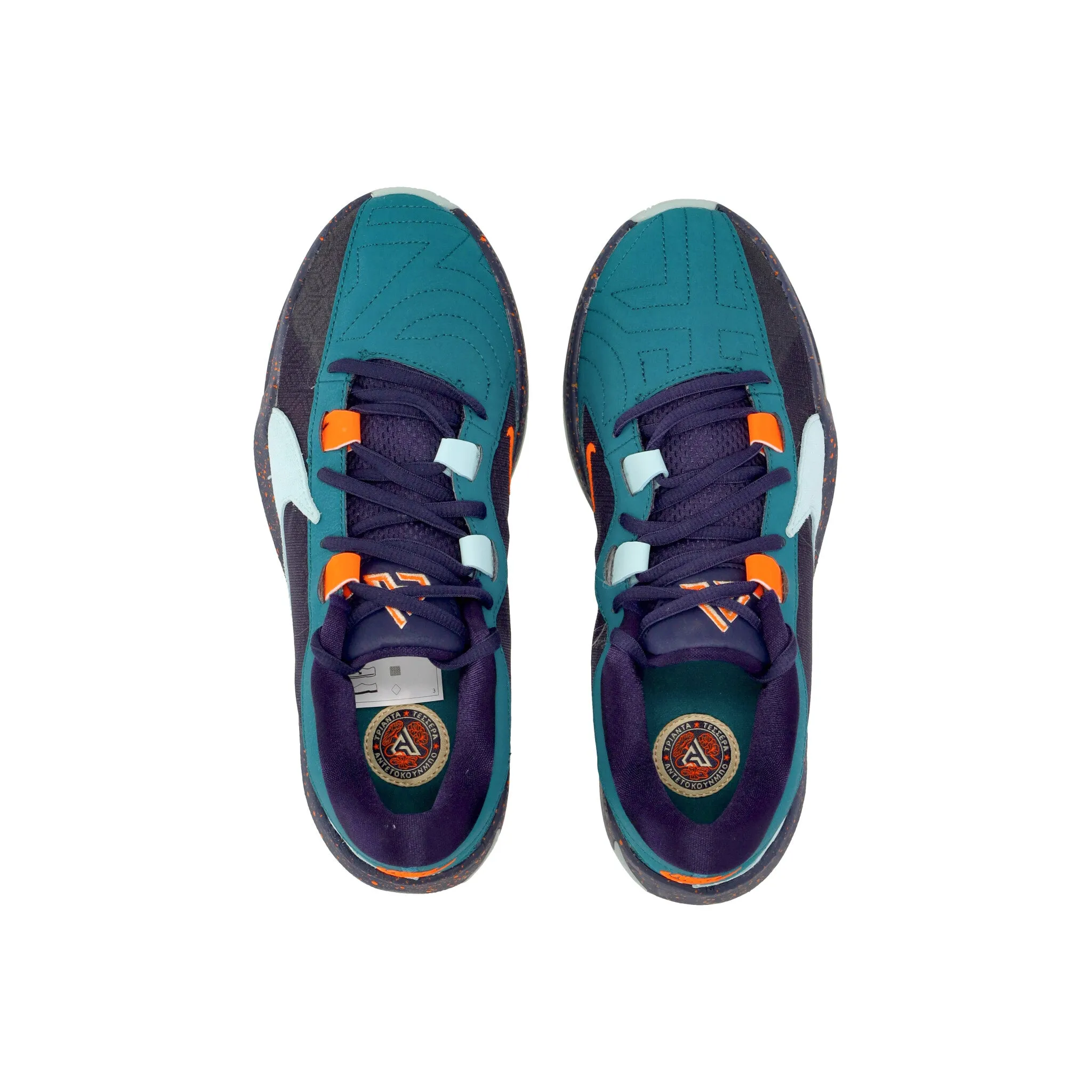 Scarpa Basket Uomo Zoom Freak 5 Geode Teal/purple Ink/total Orange/jade Ice