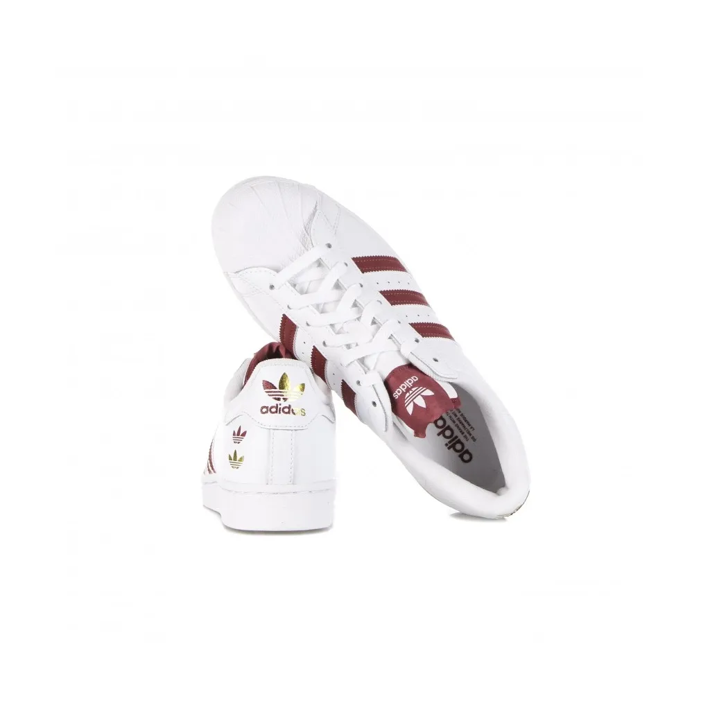 scarpa bassa uomo superstar CLOUD WHITE/QUIET CRIMSON/GOLD FOIL