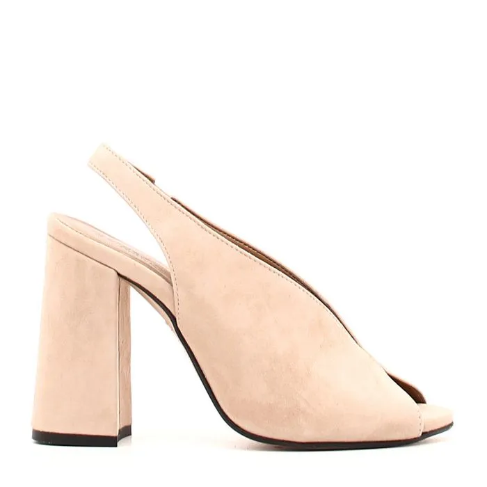 SCARPE CON TACCO IN CAMOSCIO