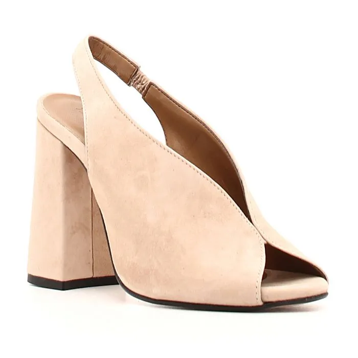 SCARPE CON TACCO IN CAMOSCIO