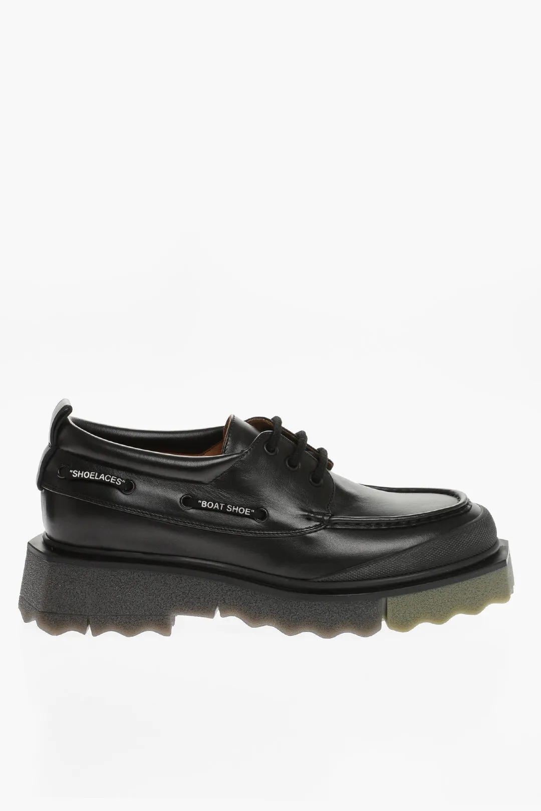 Scarpe Derby in Pelle con Suola Effetto Spugna