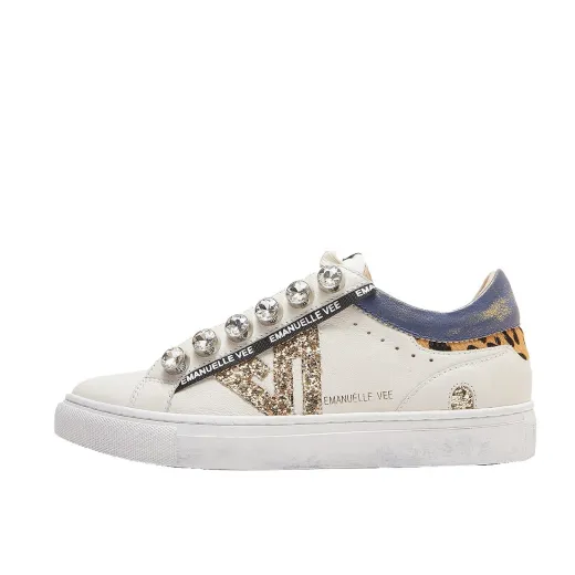 SCARPE DONNA EMANUÉLLE VEE SNEAKER SNEAKER OLIVIA COMBI WHITE BLUE M442P70032P003CB  