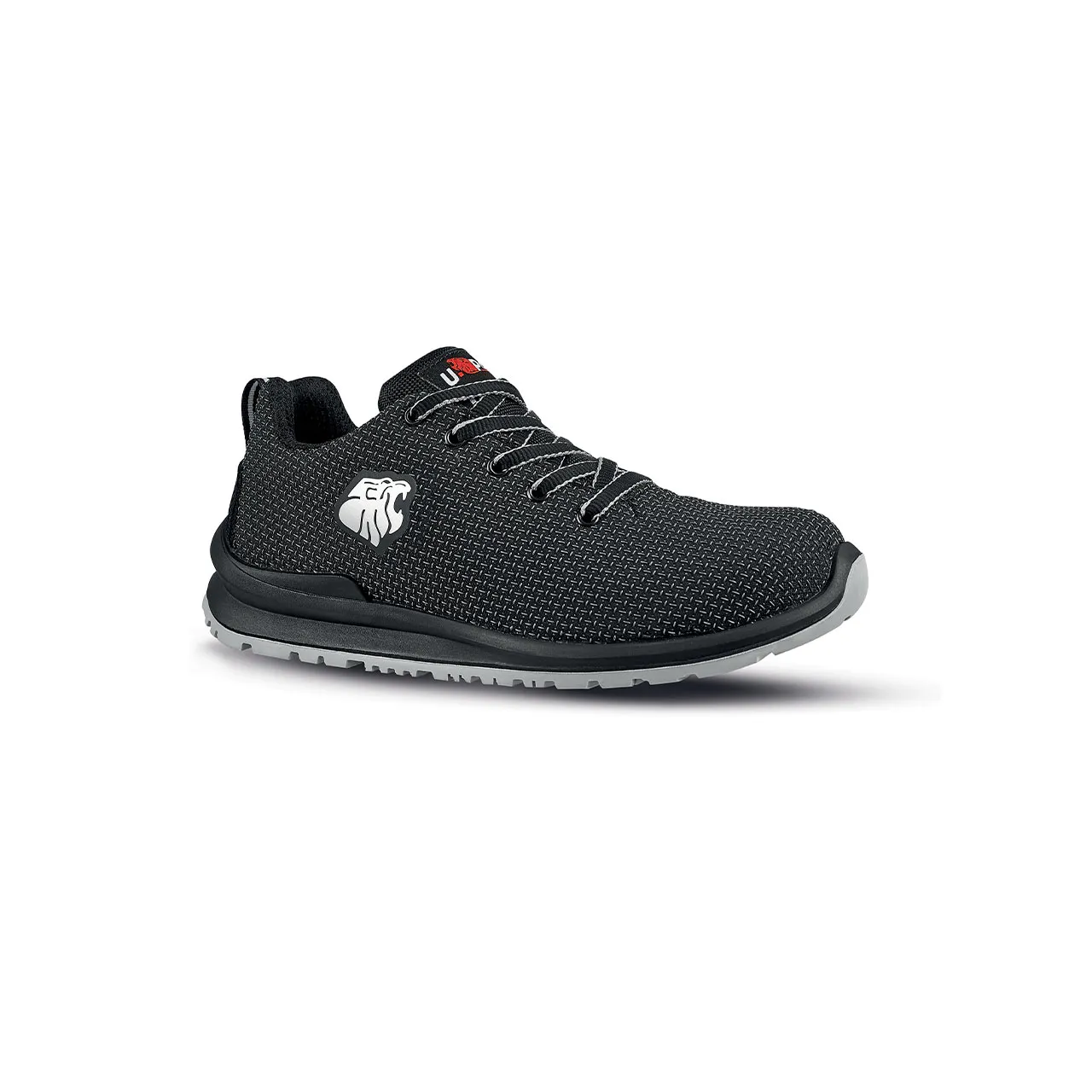 Scarpe sportive antinfortunistiche S3 UPower UF20234, Uomo tg. 44, col. Nero, resistenti all'acqua, con puntale di