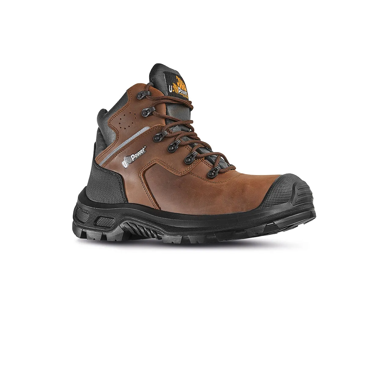 Scarponcini antinfortunistici S3 UPower da  Unisex tg. 43, col. Nero, ESD, resistenti all'acqua, con puntale di