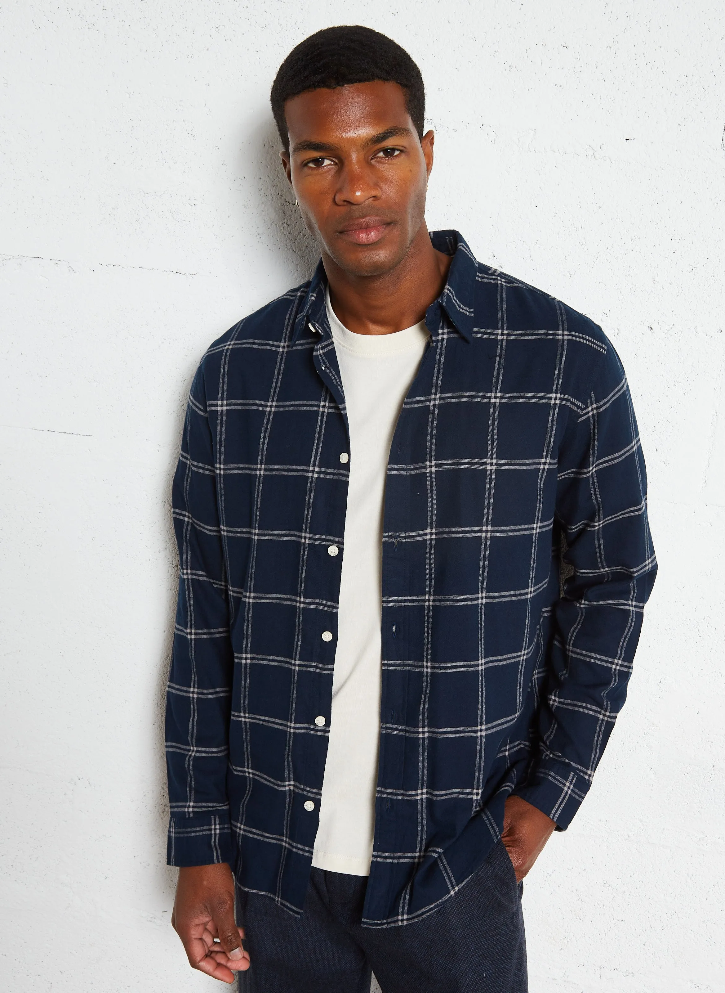  SELECTED   Camicia regular fit collo classico in cotone | Blu