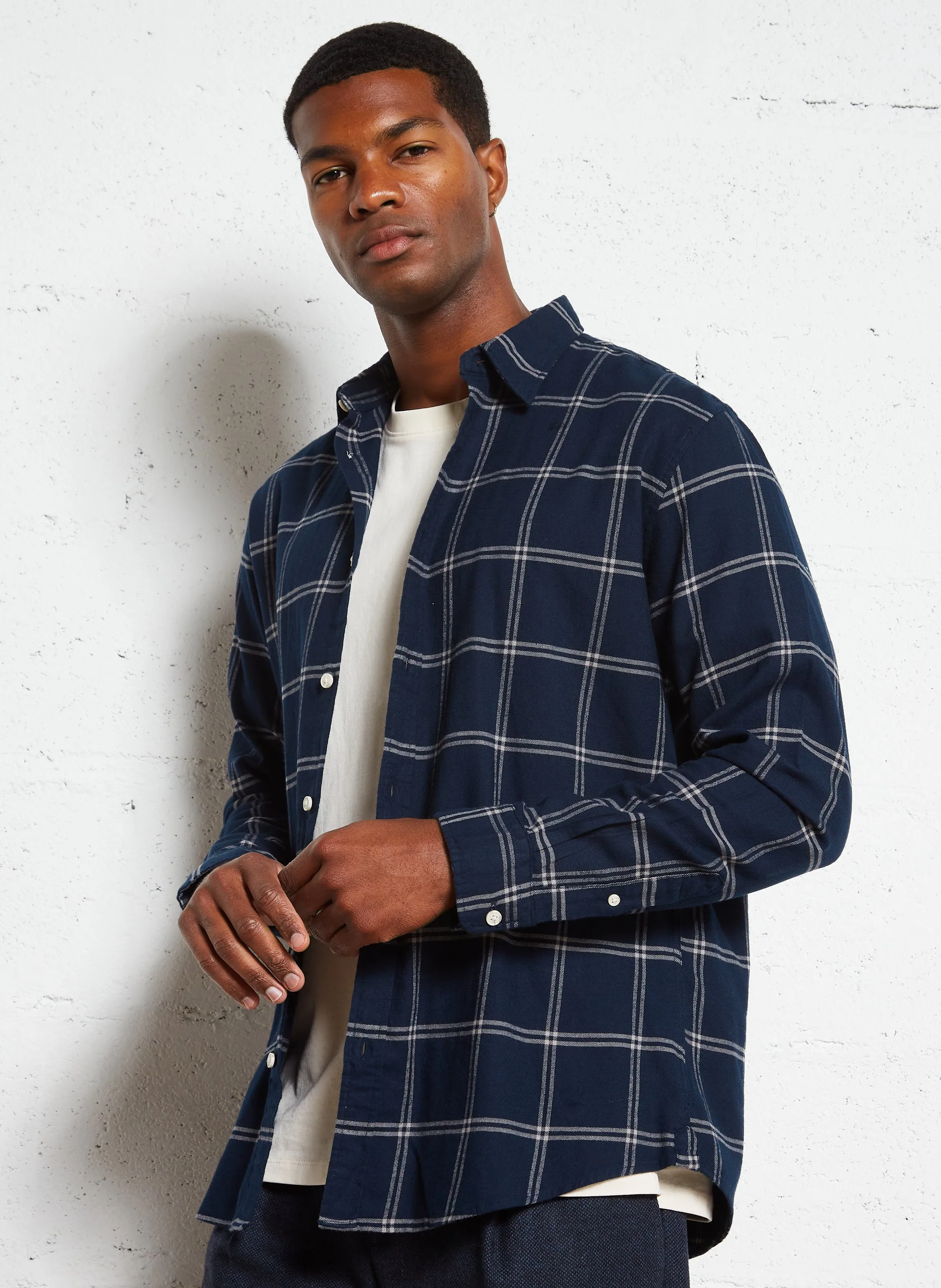  SELECTED   Camicia regular fit collo classico in cotone | Blu