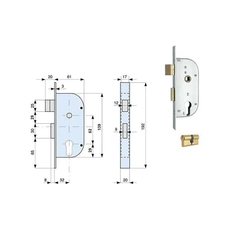 SERRATURE MG ART.148,Eur 30,92 