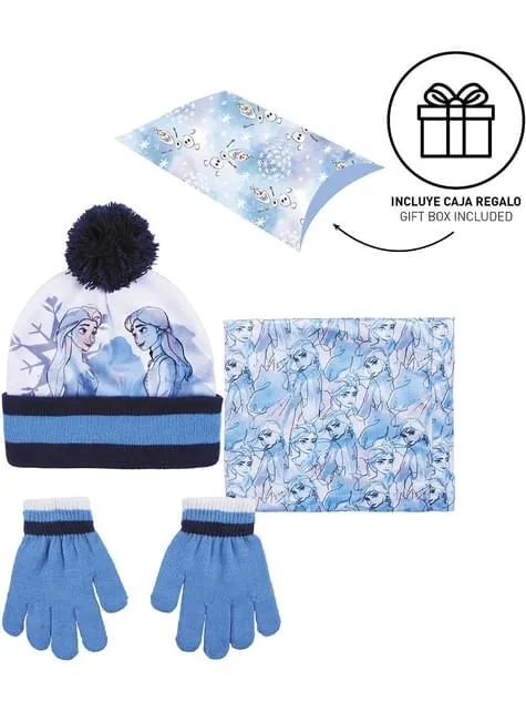 Set berretto, bandana e guanti Frozen II per bambina