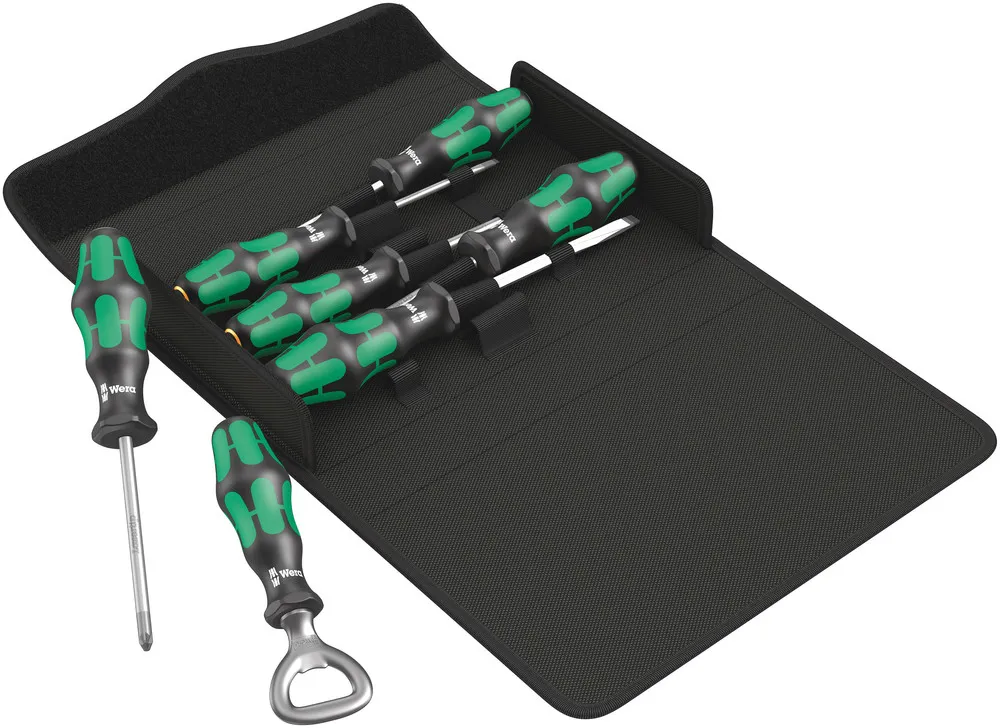Set di cacciaviti Wera, 7 pezzi Phillips; Pozidriv; a taglio; Torx