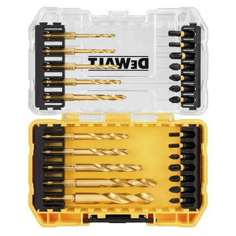 Set punte per trapano DeWALT in Titanio HSS-G, Ø da 3mm a 10mm, 24 pezzi