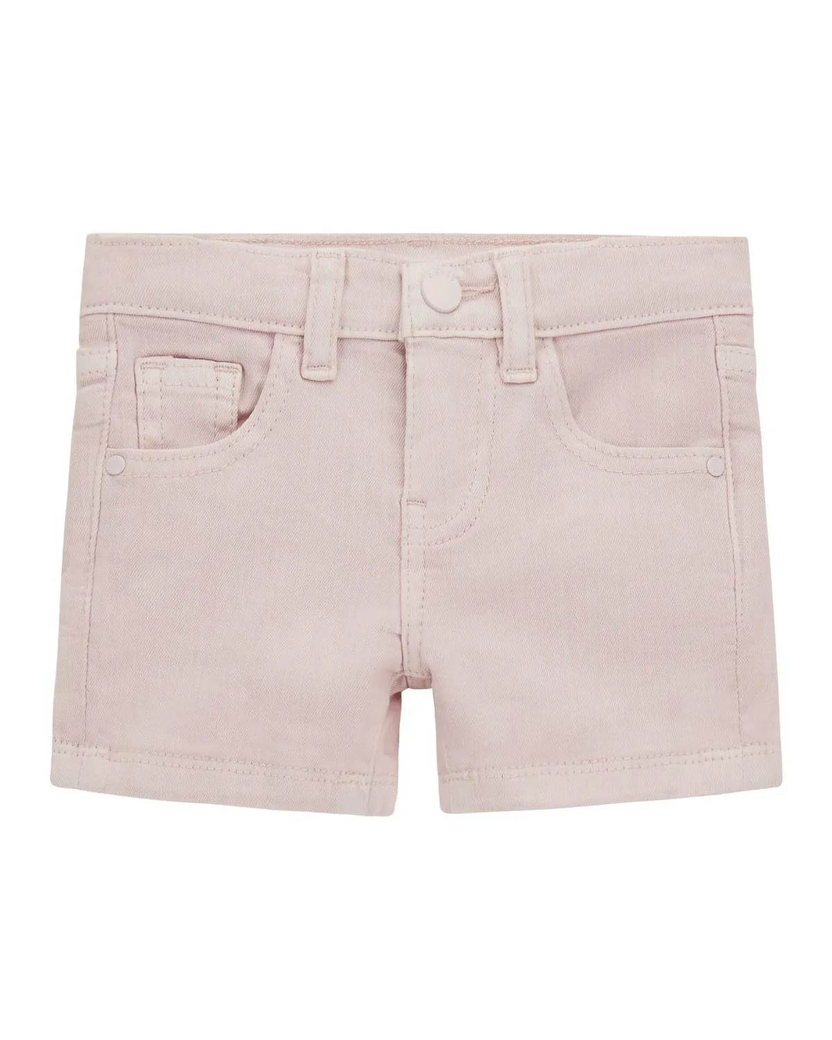 Short rosa in denim di cotone stretch 3-6 anni