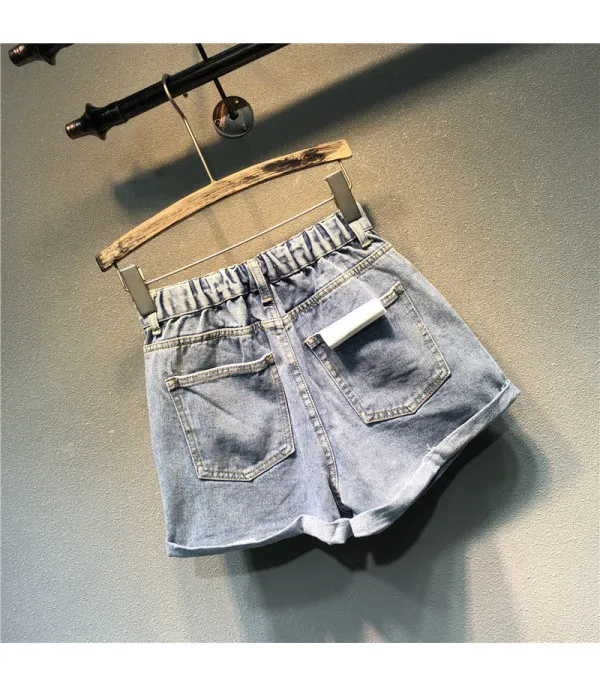 Shorts righe denim