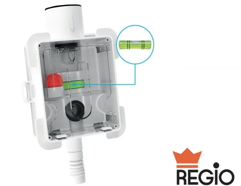 Sifone A Secco Anti-Odore Trasparente Ed Estraibile Con Coperchio Estetico REGIO Tecnosystemi 11126322B