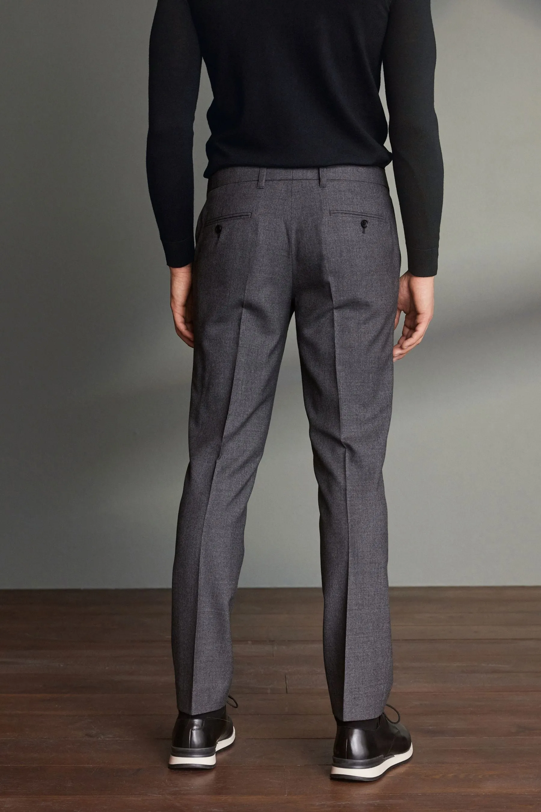 Signature 100% Wool Trousers With Motion Flex Waistband    