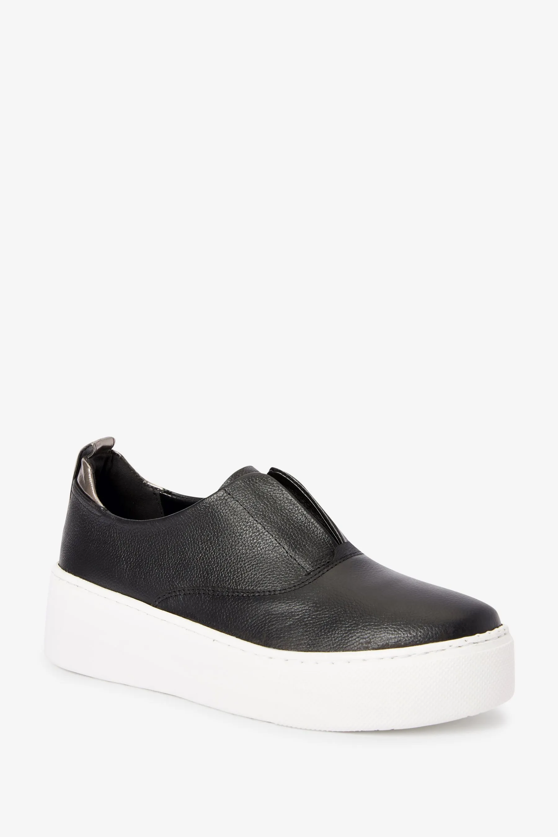 Signature Forever® Comfort Leather Chunky Wedge Platform Scarpe da ginnastica    