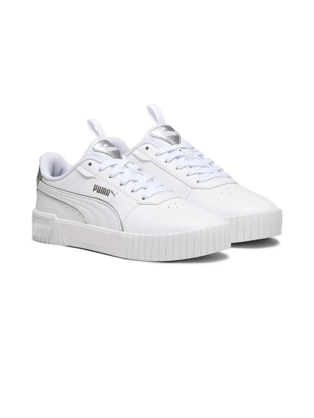 Sneakers Basse PUMA Bambino Carina 2.0 Pop Up Me,PUMA White-Mat Bianco