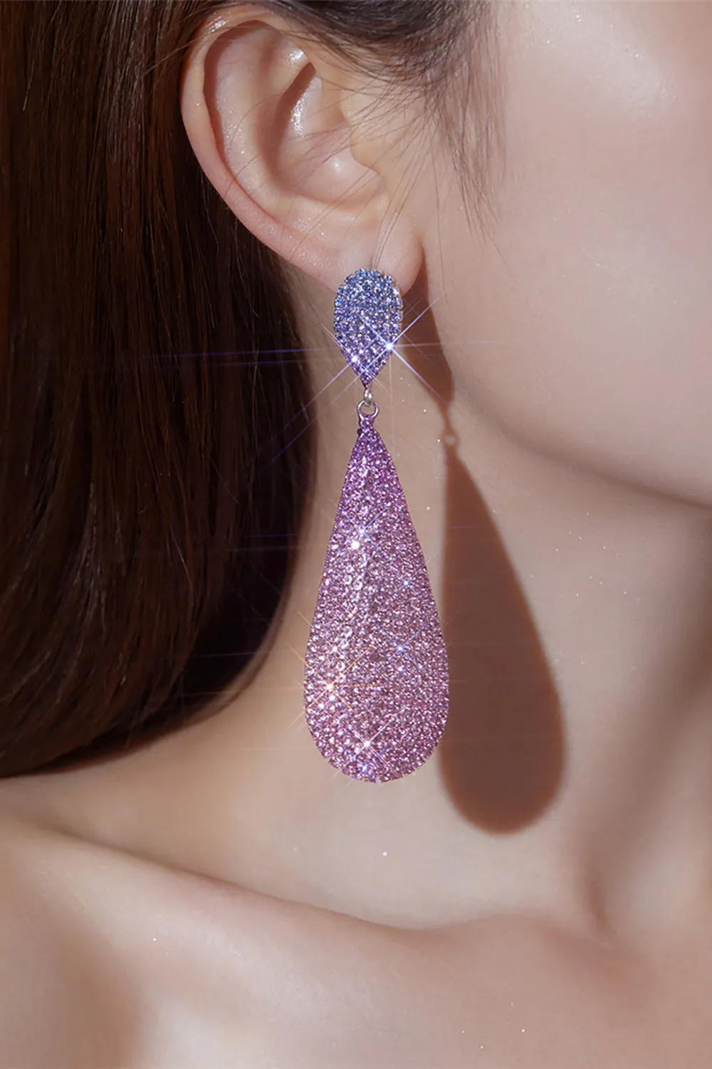 Sparkly Diamantato-tempestato Accessori Orecchini di lusso