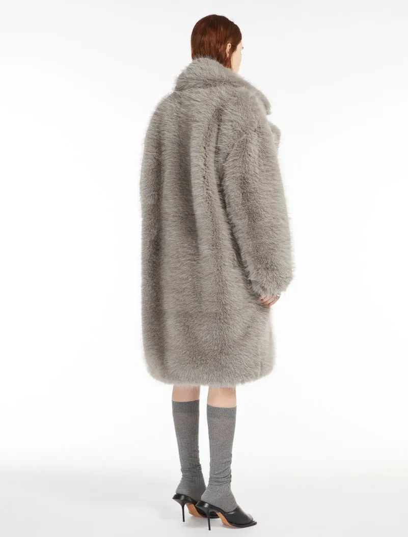 Sportmax cappotto ecofur grigio