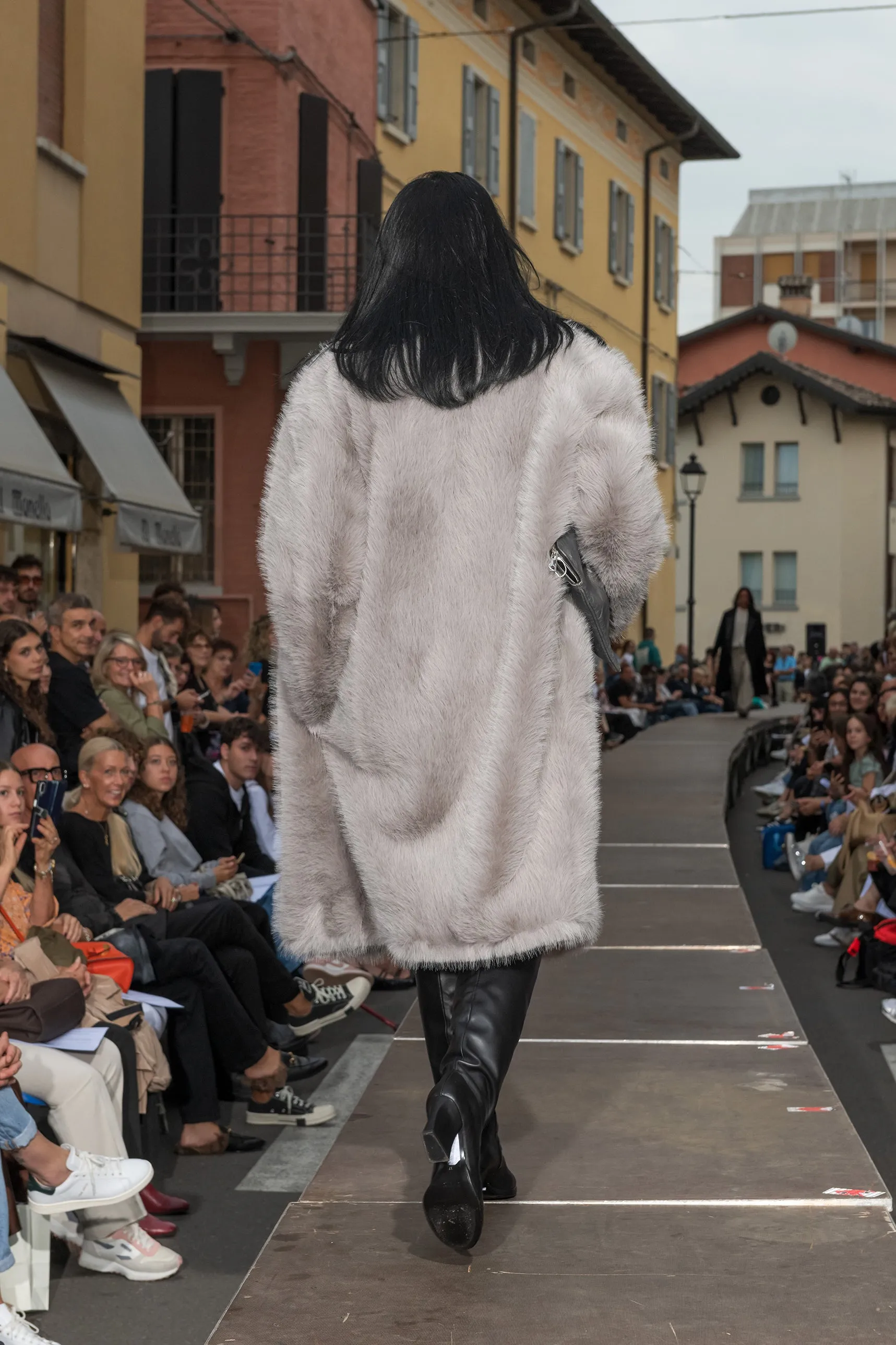 Sportmax cappotto ecofur grigio