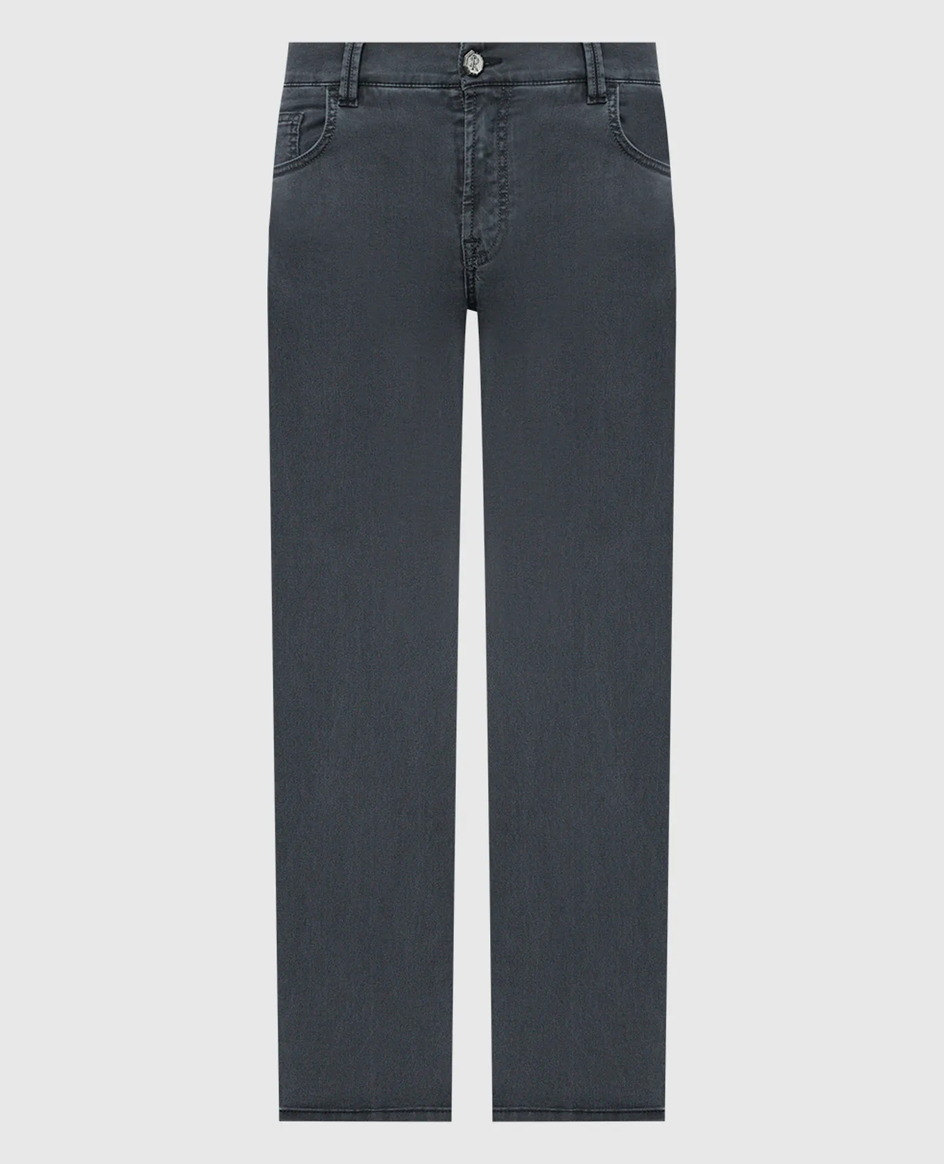 Stefano Ricci Jeans grigi con monogramma logo MFT41S2030Z901BK