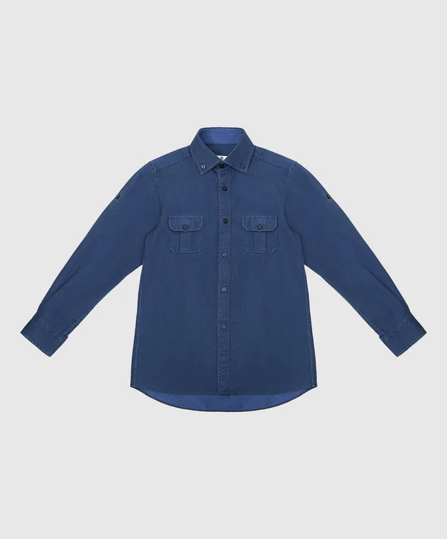 Stefano Ricci Maglietta blu scuro per bambini YC002321EX1500