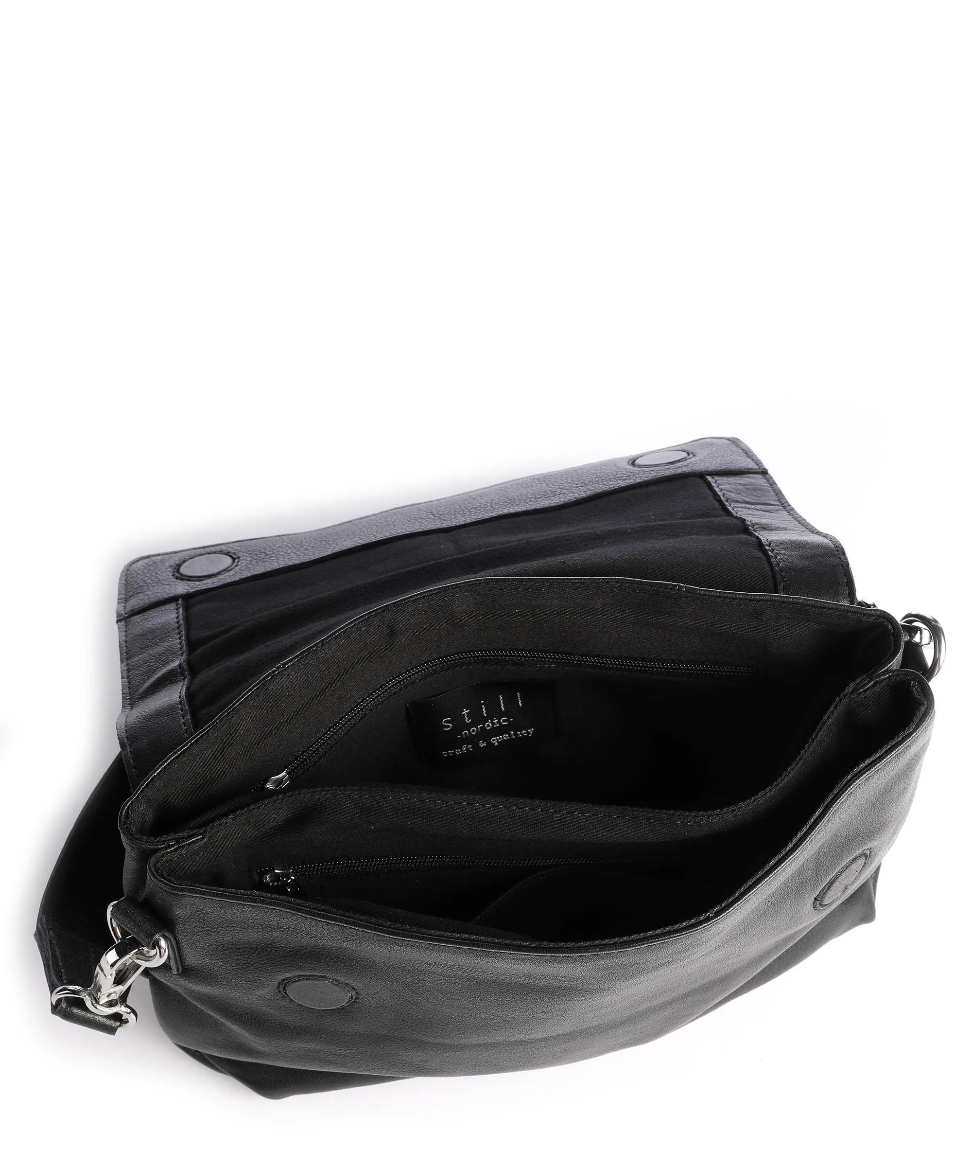  Still Nordic Khloe Khloe Borsa a tracolla pelle a grana fine nero  