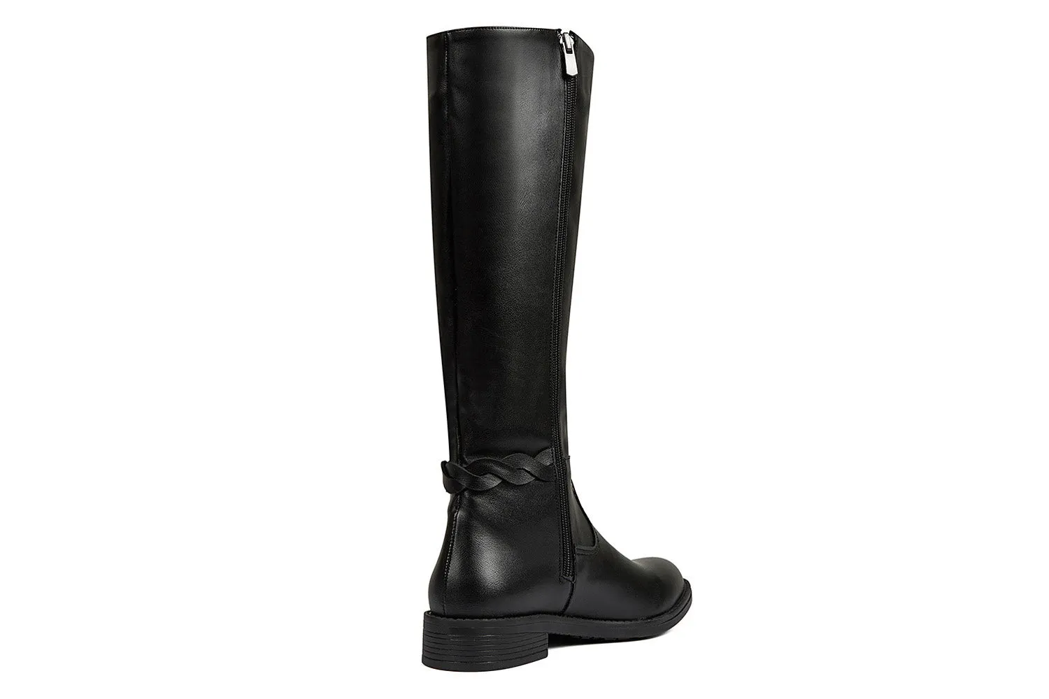Stivale flat Donna colore Nero