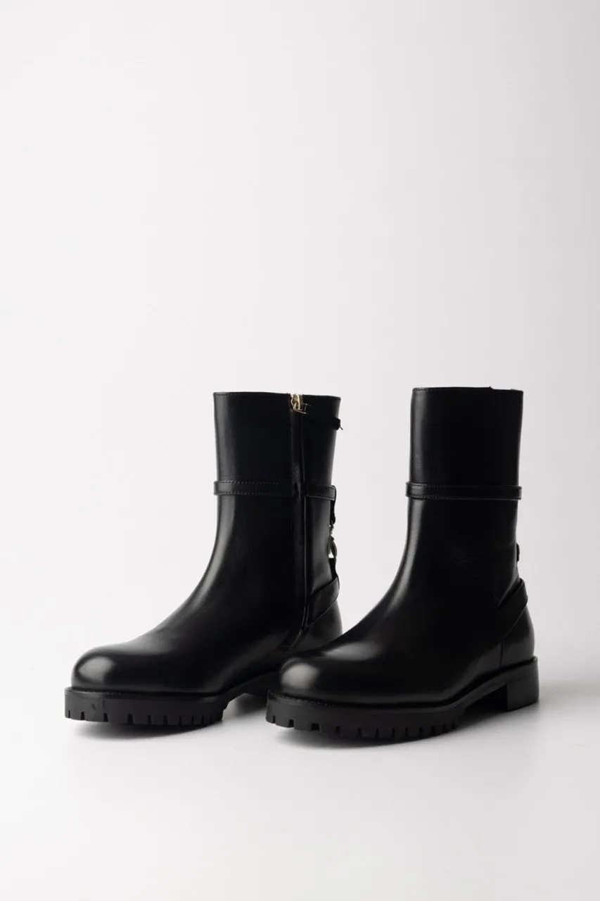 Stivaletti con accessorio Fly Nero