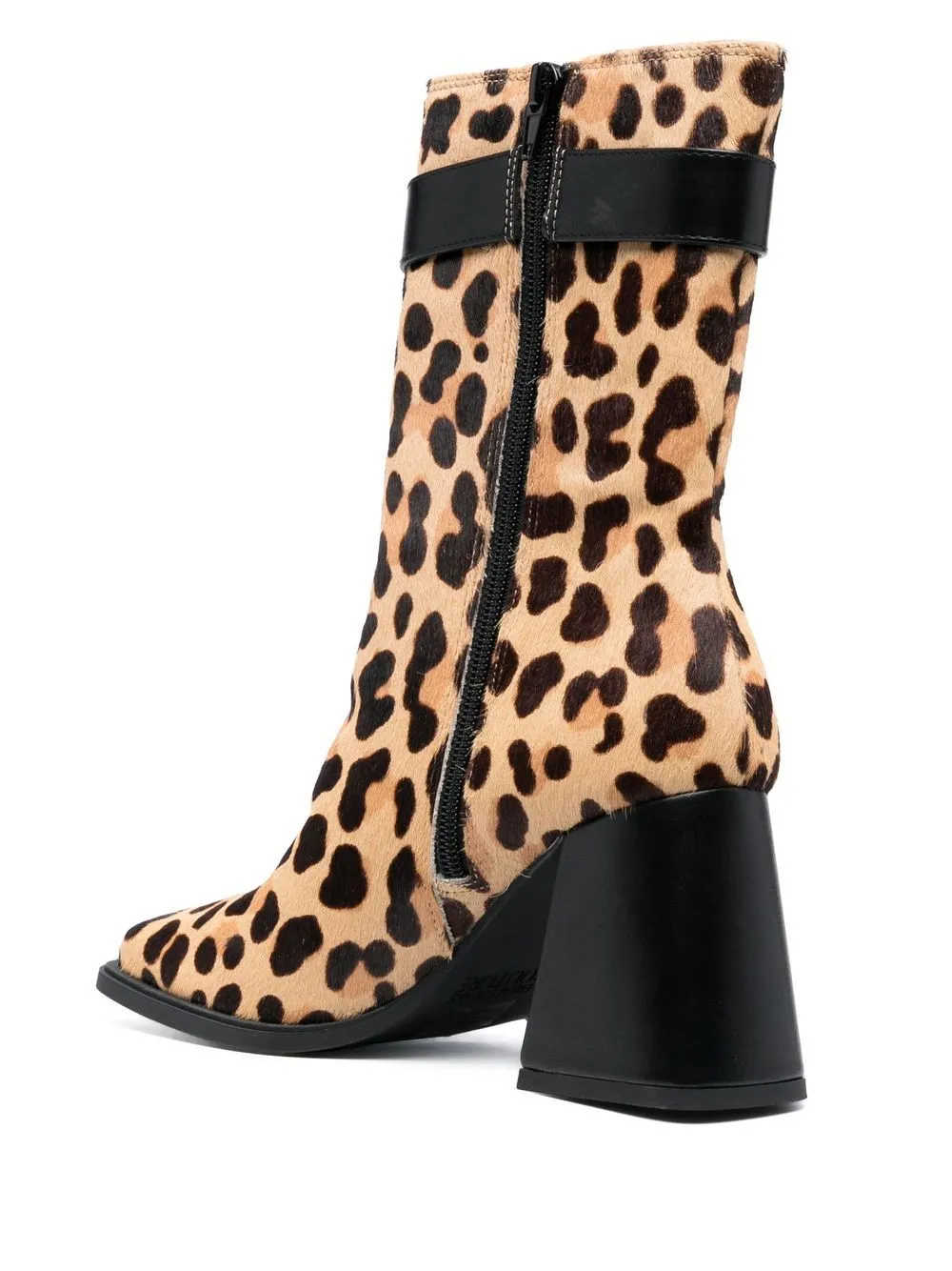 Stivaletti con stampa animalier-donna