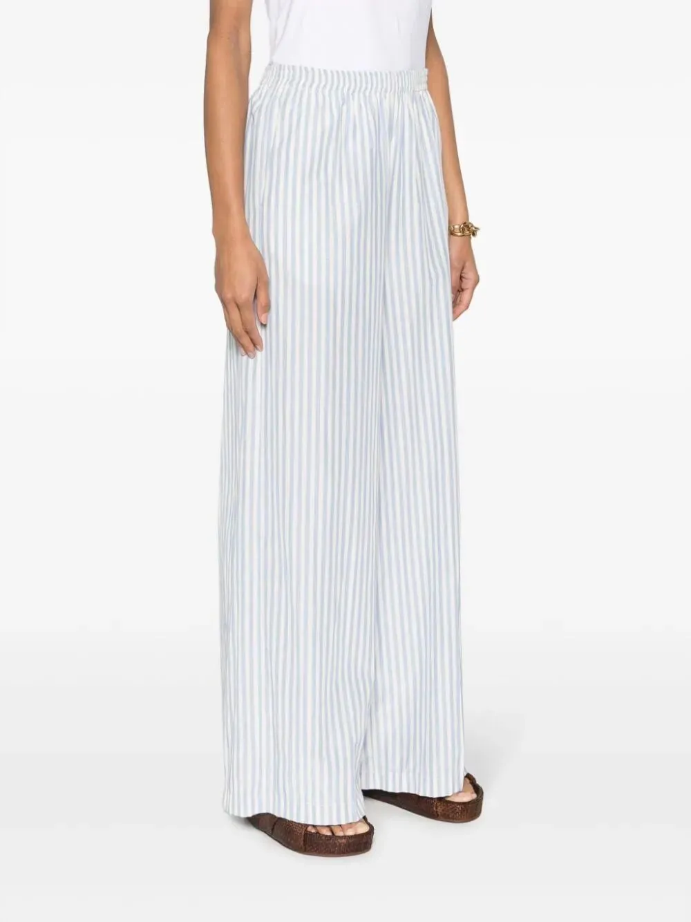 Striped `Chic Taffetas` Palazzo Pants