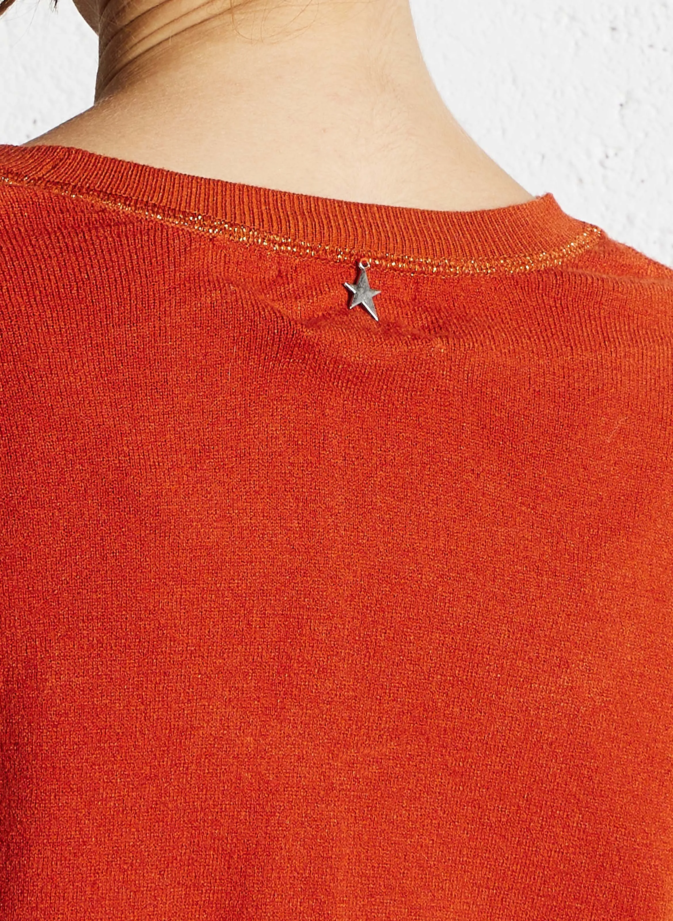  SUD EXPRESS   MARSENANO - Maglione ampio con scollo a V | Arancione