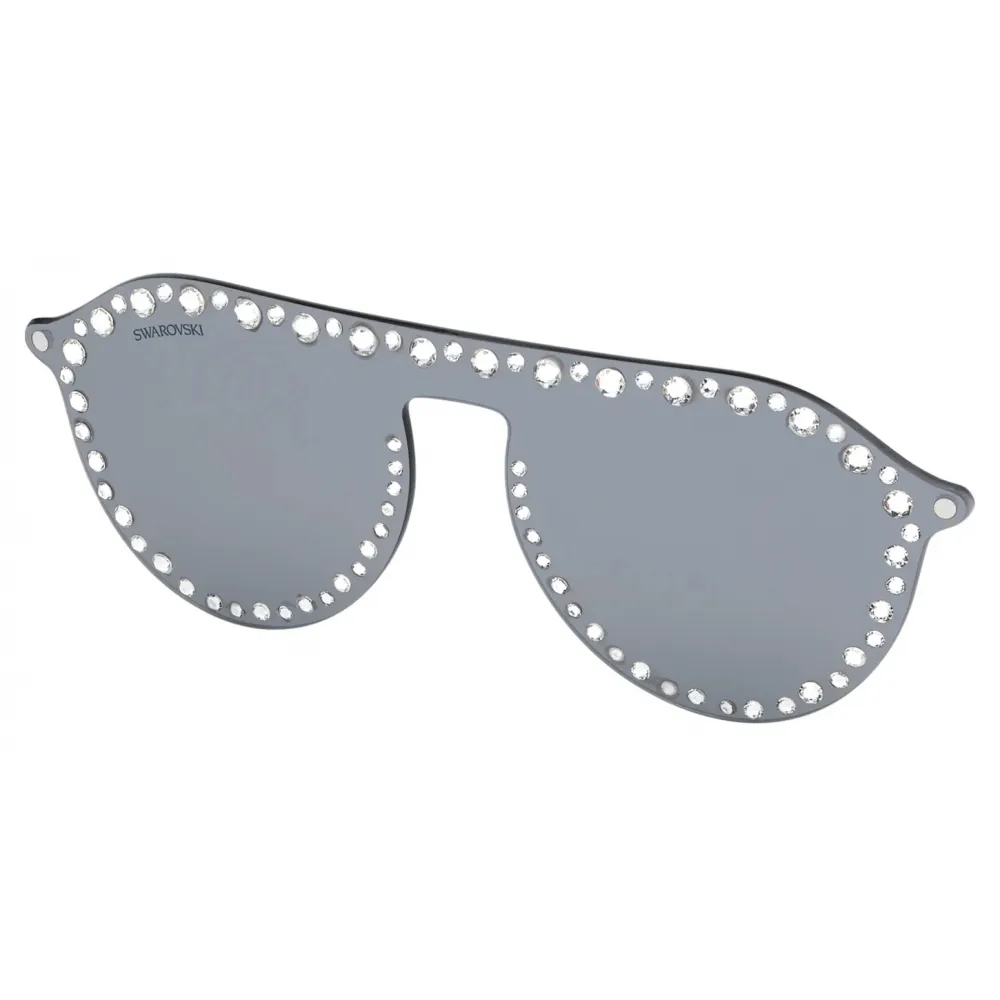 Swarovski - Occhiali da Sole Swarovski Click-On Mask - SK5329-CL 16C - Grigio - Occhiali da Sole - Swarovski Eyewear