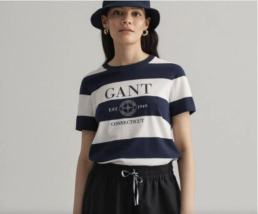 T-shirt Gant donna 4200447 nautica a righe in cotone