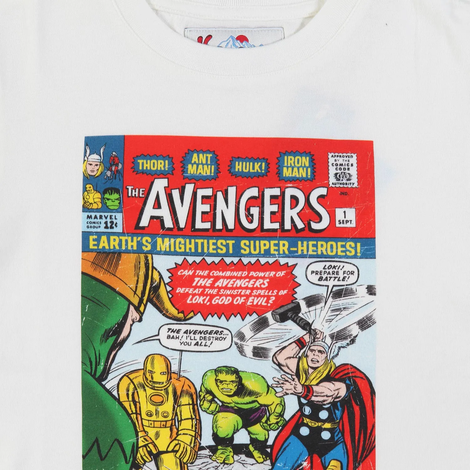 T-Shirt Mc2 Avengers Cover Bianca Bambino