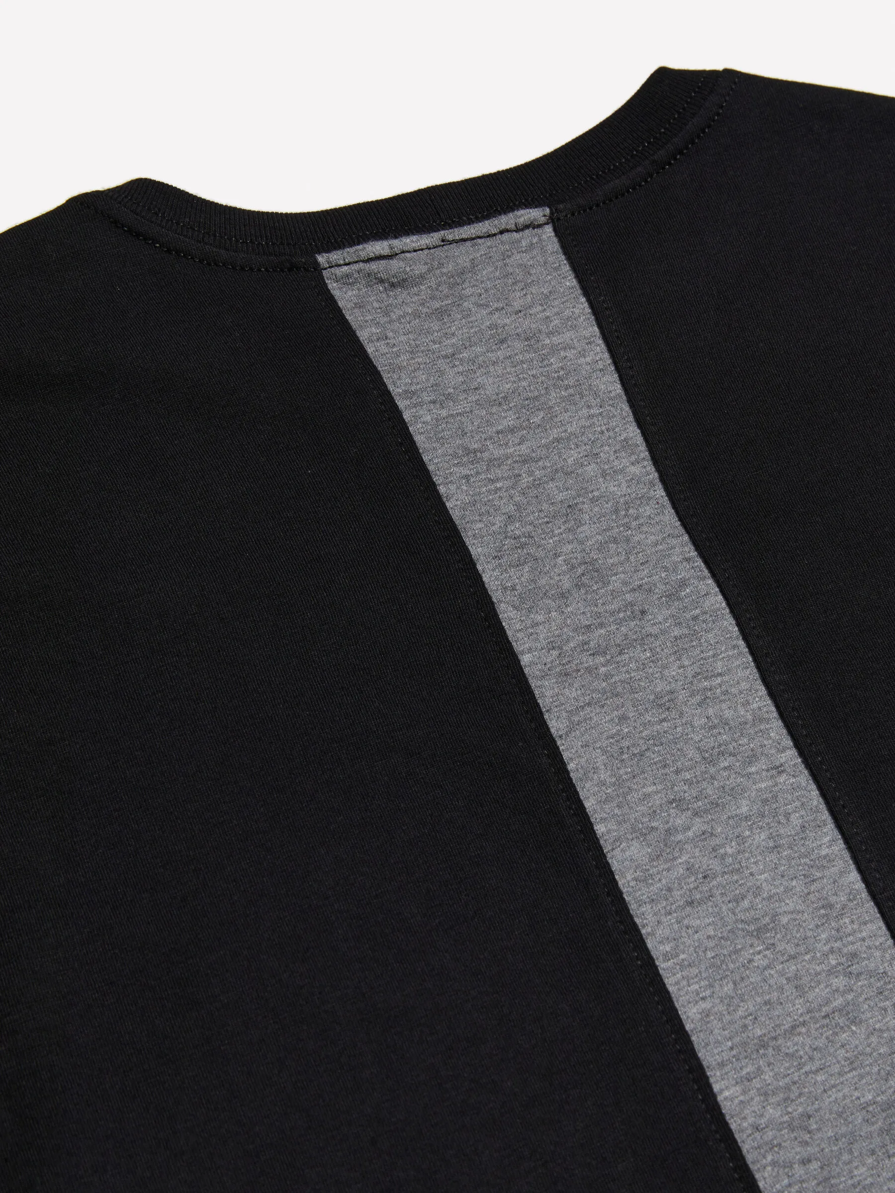 T-shirt nera 100% cotone bio con banda