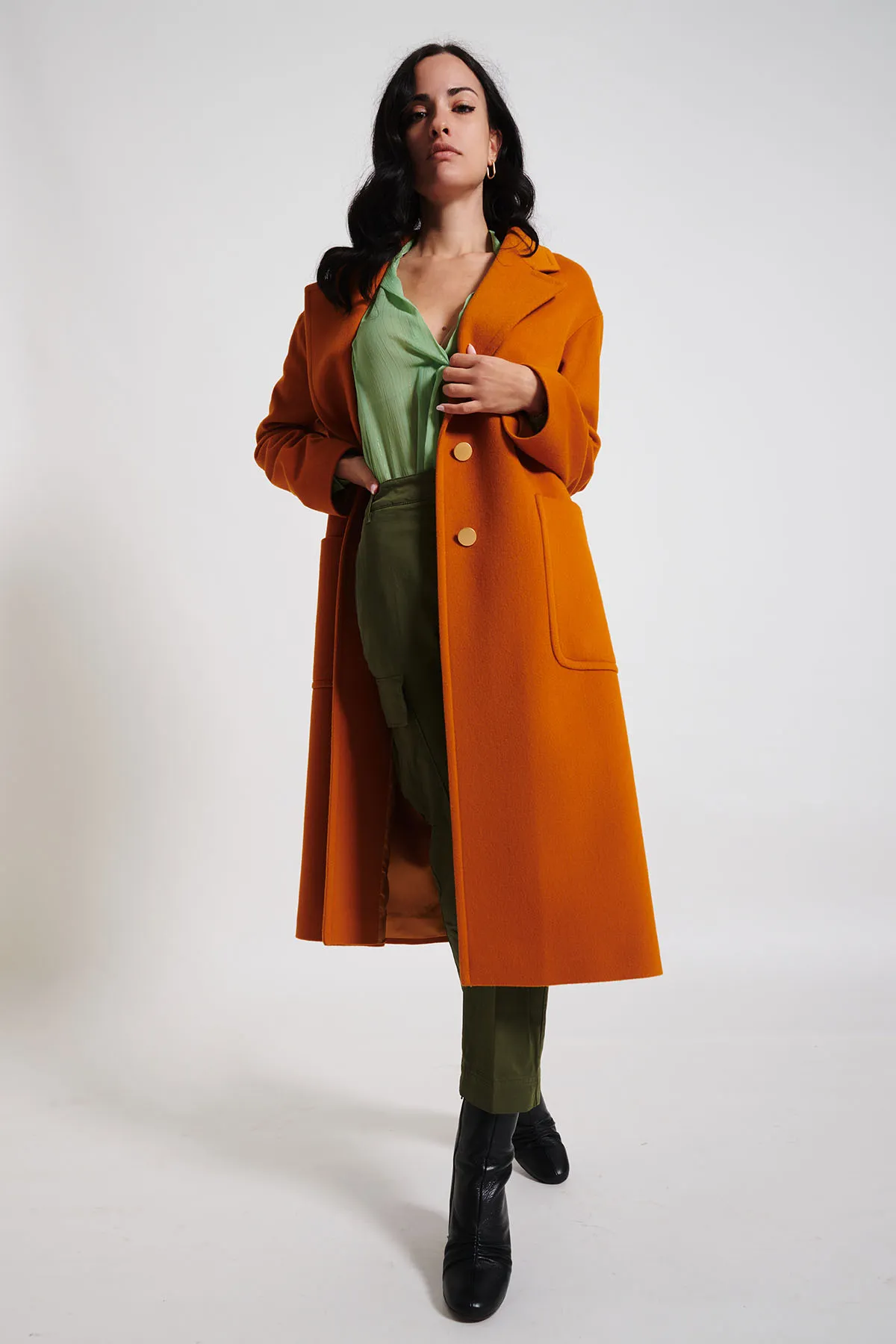 TAGLIATORE Cappotto in misto cashmere con grande rever