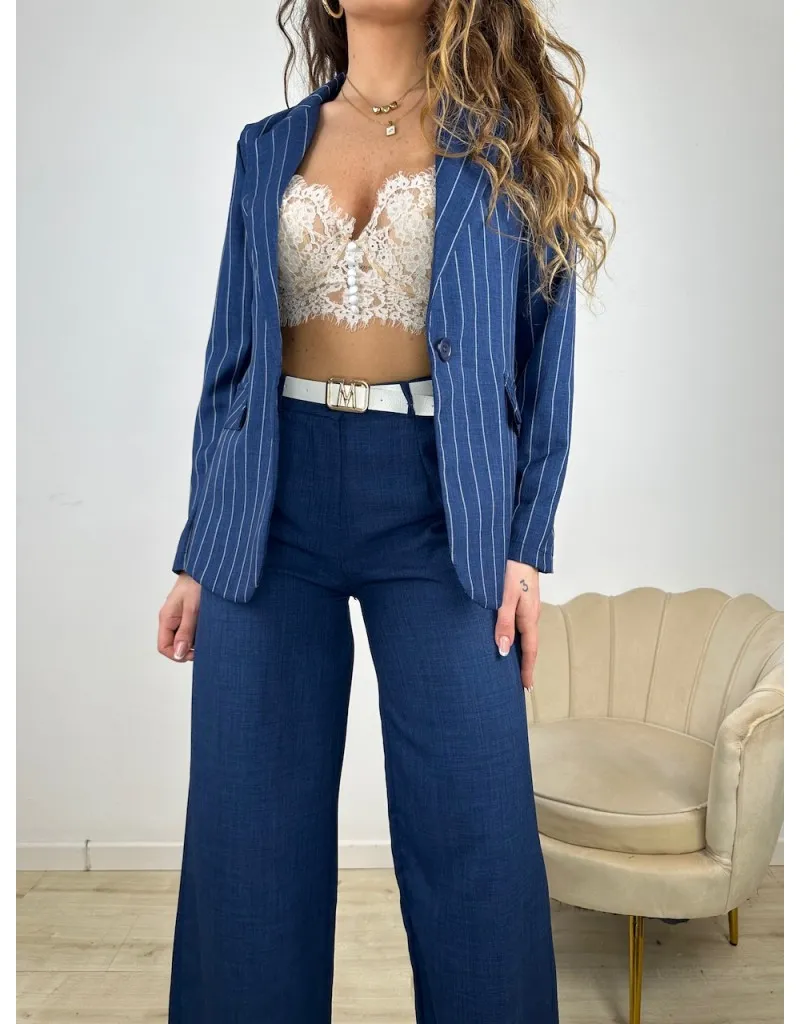 TAILLEUR GESSATO MARISA BLU