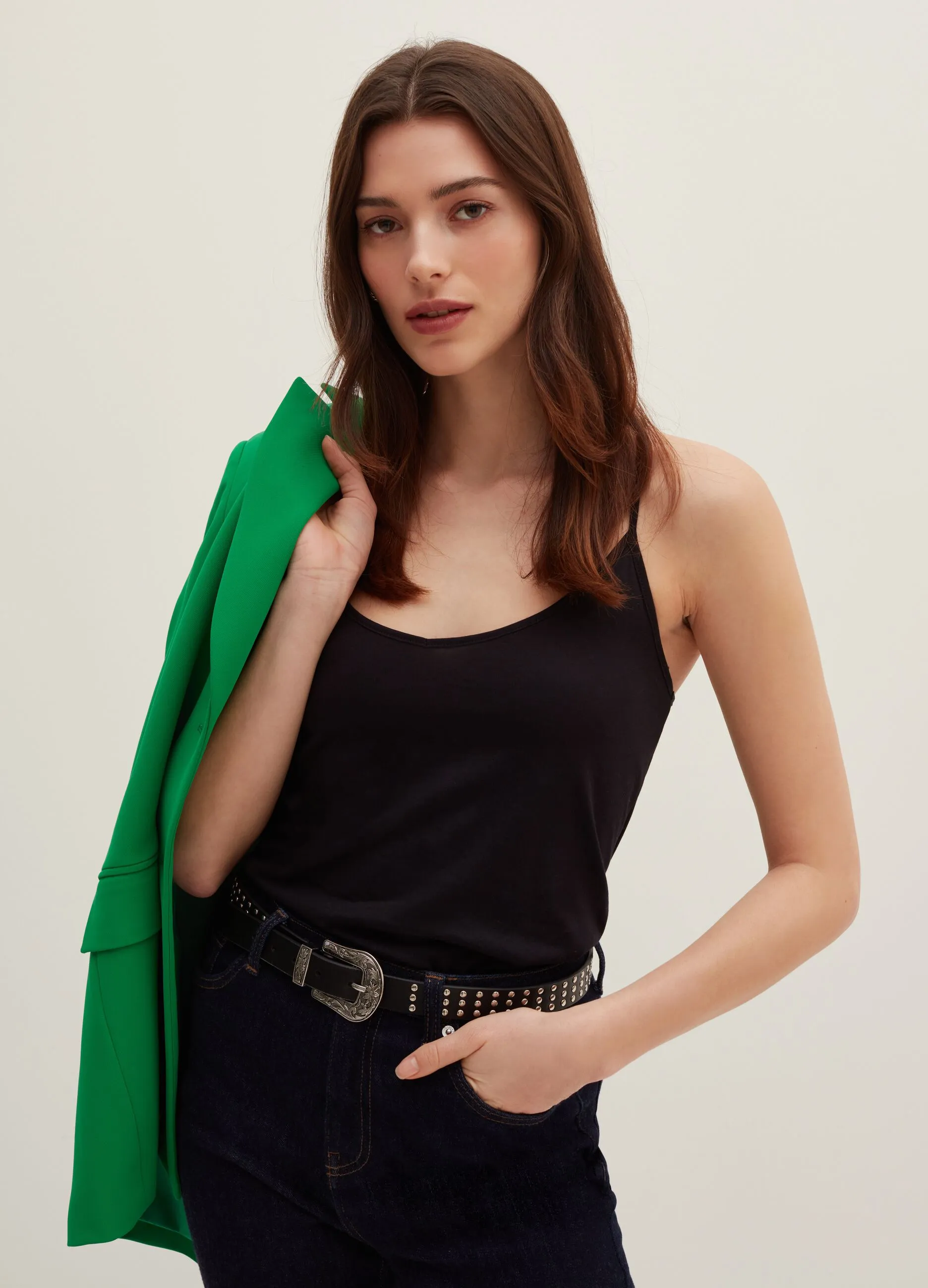 Tank top in modal e cotone