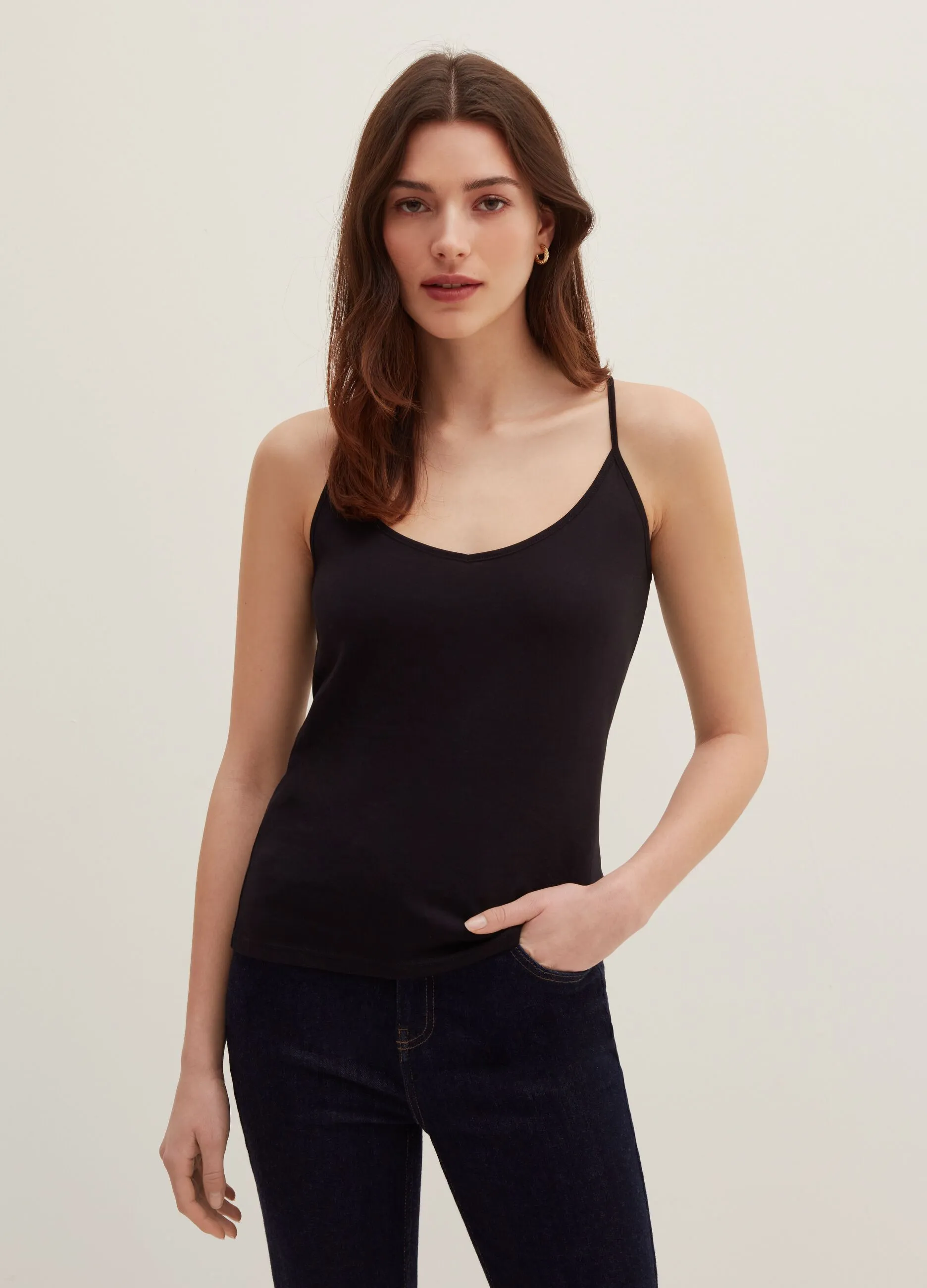 Tank top in modal e cotone