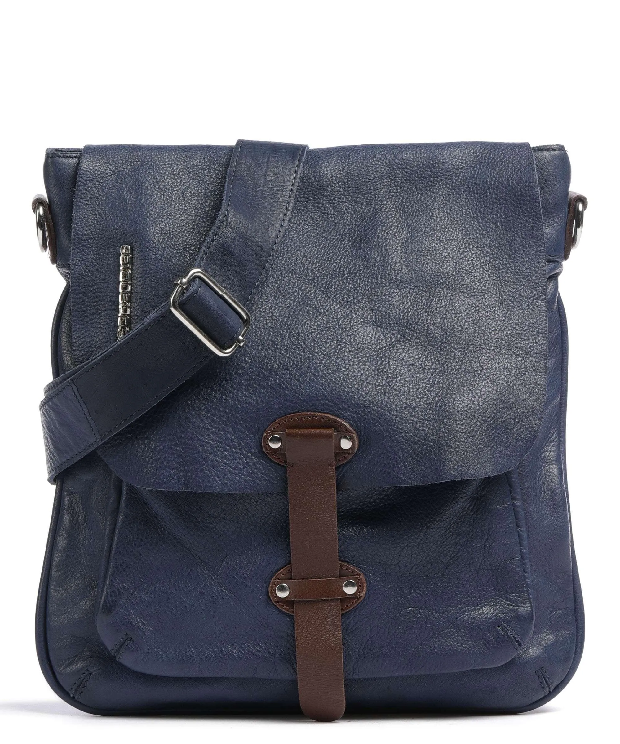  Taschendieb Wien Kohlmarkt 1 Borsa a spalla pelle di vacchetta grana navy  