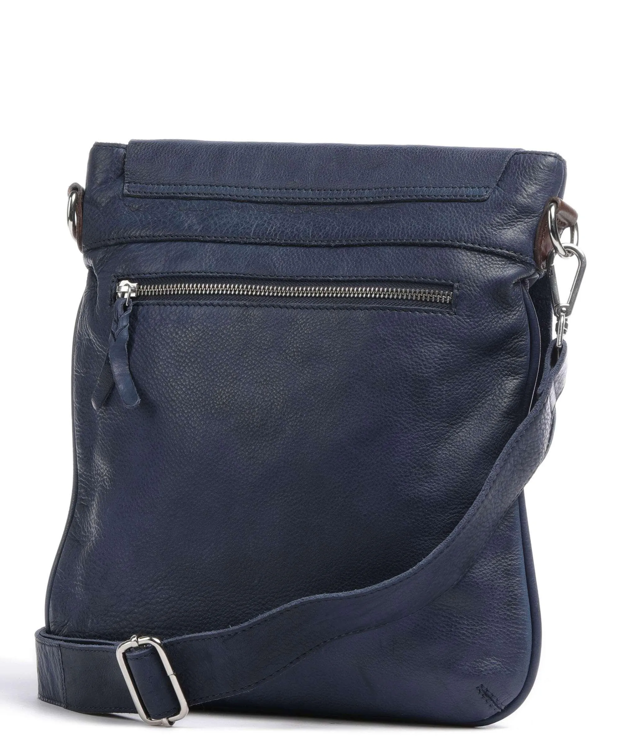  Taschendieb Wien Kohlmarkt 1 Borsa a spalla pelle di vacchetta grana navy  