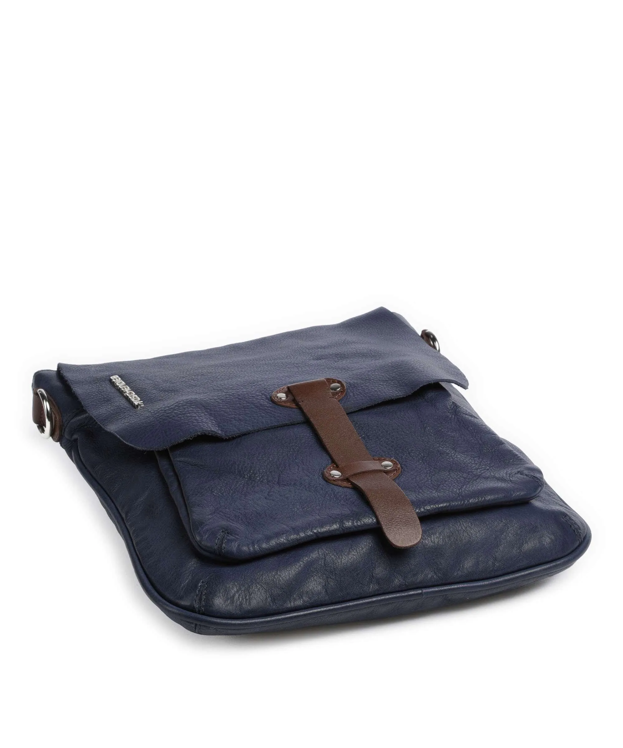  Taschendieb Wien Kohlmarkt 1 Borsa a spalla pelle di vacchetta grana navy  