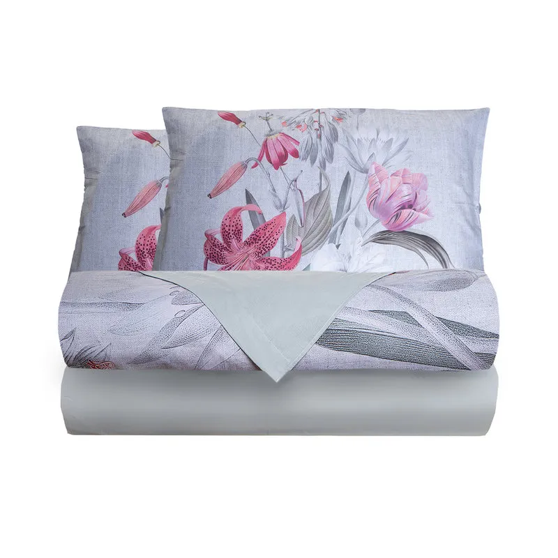 Tendenza floreale Completo letto effetto copriletto Jane piazza e mezza con 2 federe