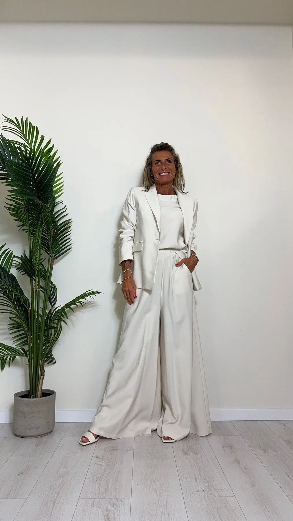 TENSIONE IN - AN7125 - PANTALONE VISCOSA FIT AMPIO ELASTICO RETRO