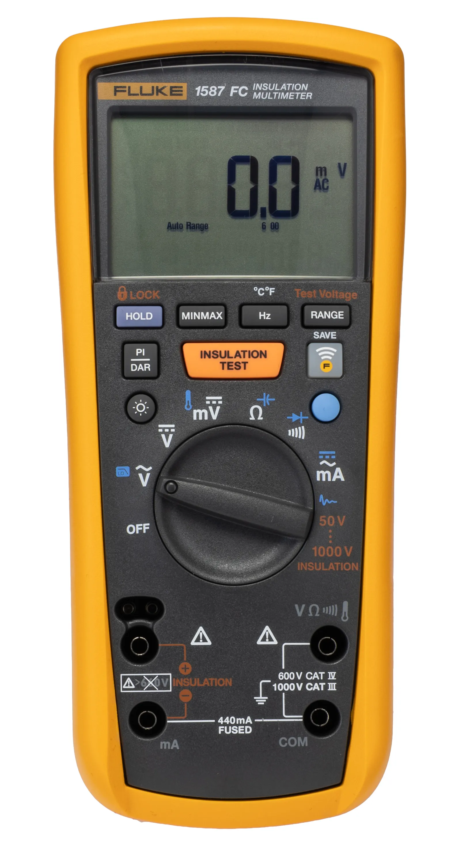 Tester d'isolamento Fluke 1587 FC, 50V → 1000V
