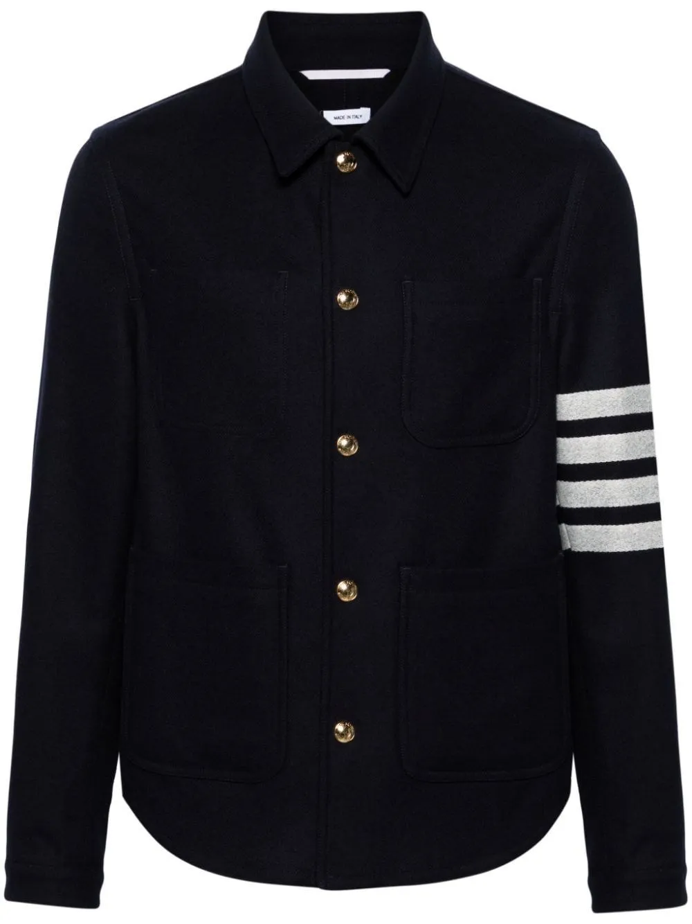   Thom Browne  GIACCA UTILITY IN LANA E CASHMERE A 4 BAR  