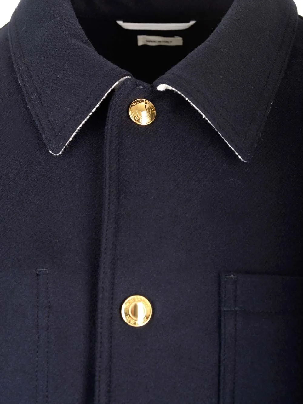   Thom Browne  GIACCA UTILITY IN LANA E CASHMERE A 4 BAR  