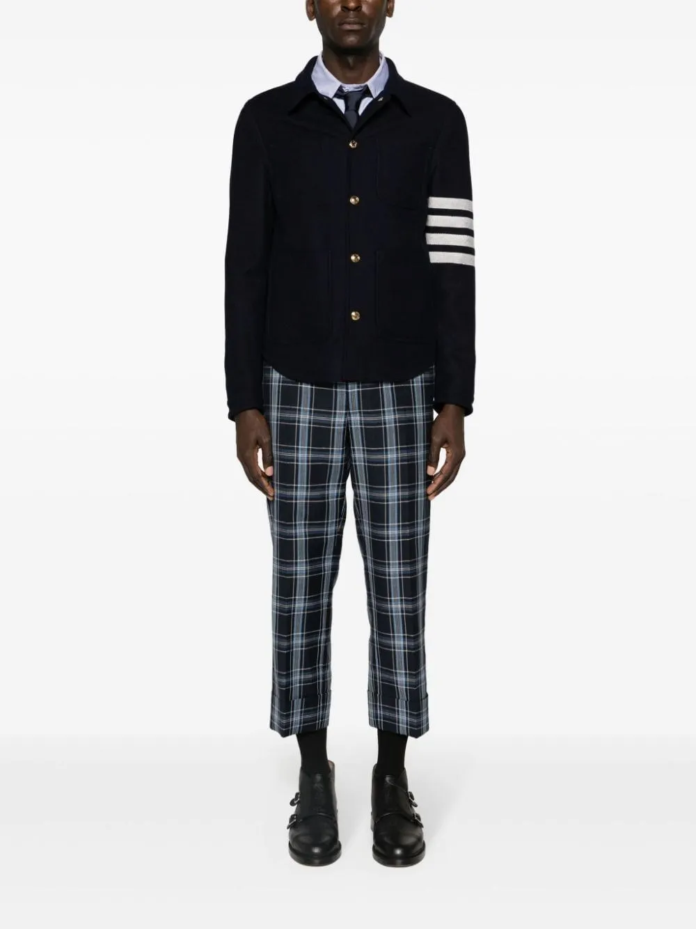   Thom Browne  GIACCA UTILITY IN LANA E CASHMERE A 4 BAR  